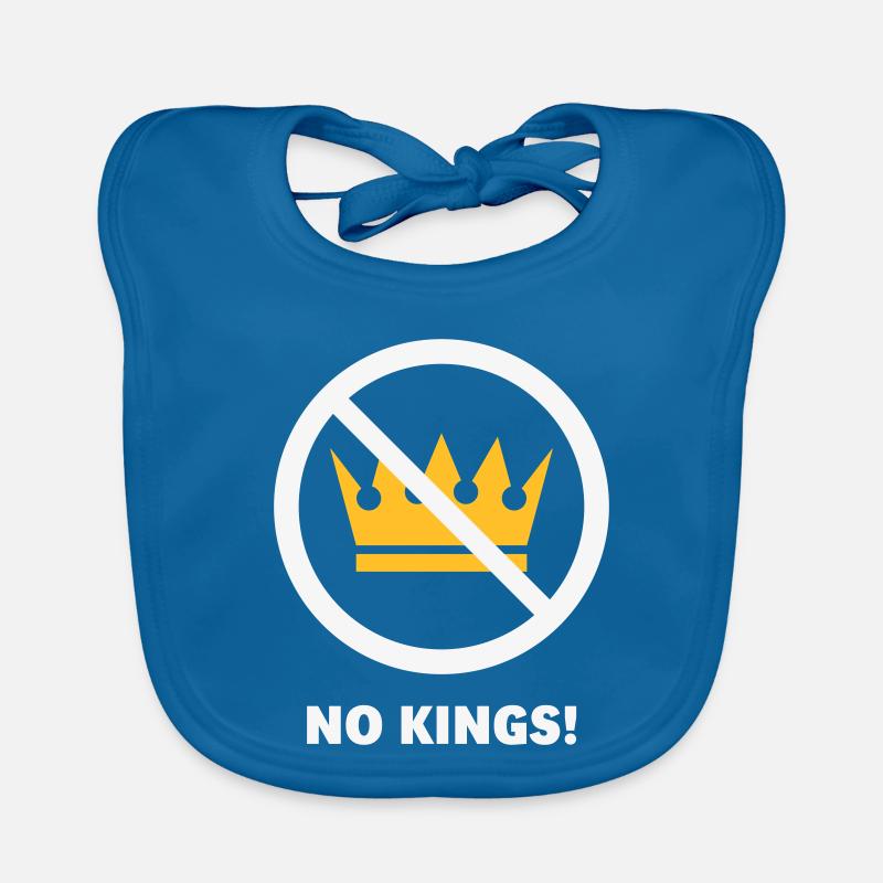 Keine Könige! (Protestdesign / NEG 2C) Baby Bio-Lätzchen