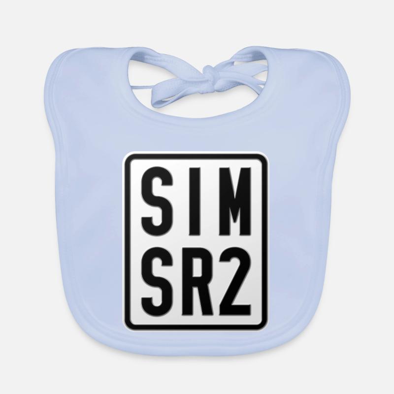 Plaque d’immatriculation du cyclomoteur Simson SR2 Bavoir bio Bébé