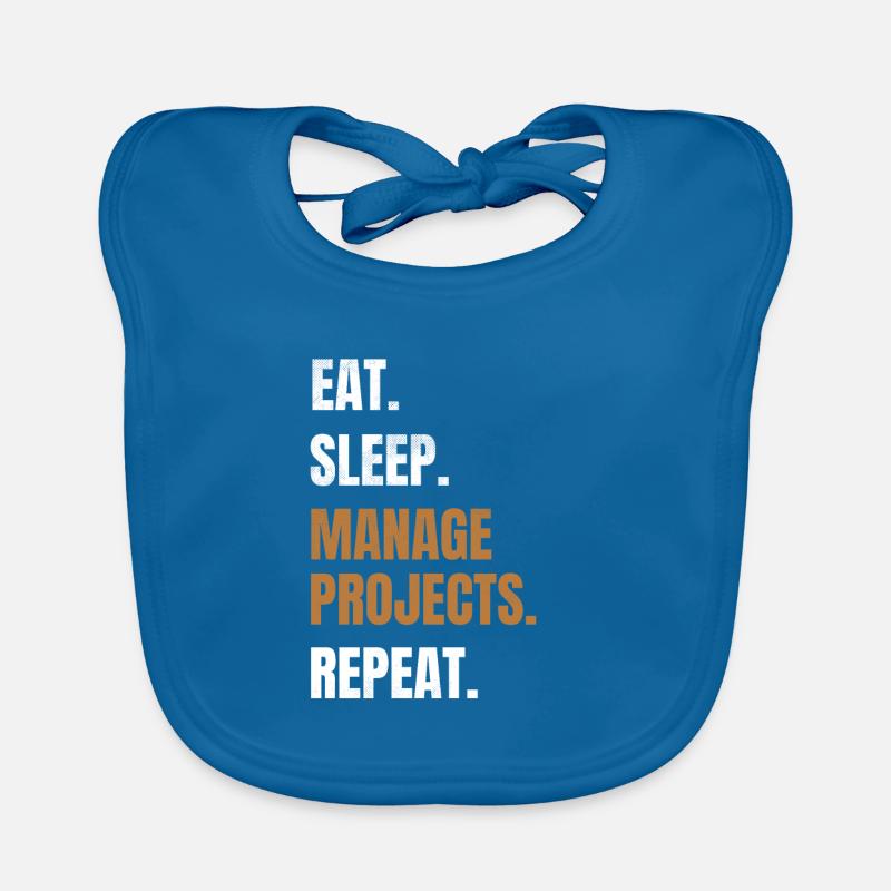 Funny project management gift project manager Organic Baby Bibs