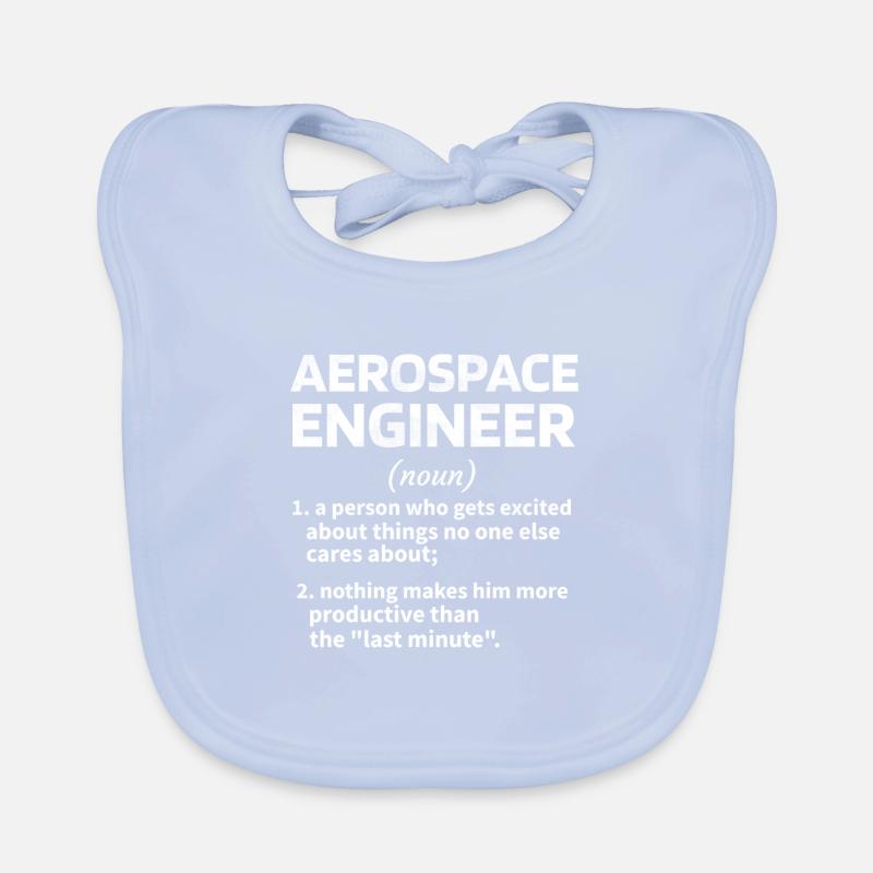 Aerospace Engineer Geschenkidee Raumfahrttechnik Baby Bio-Lätzchen