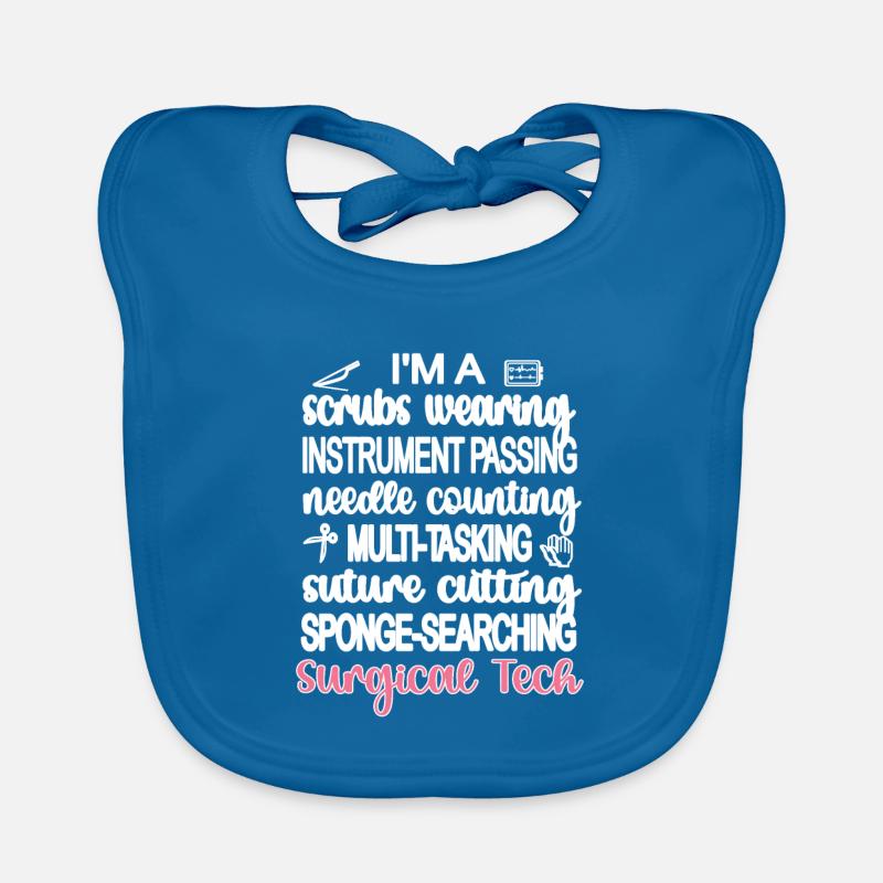 Surgical-technical assistant operating room technician Organic Baby Bibs