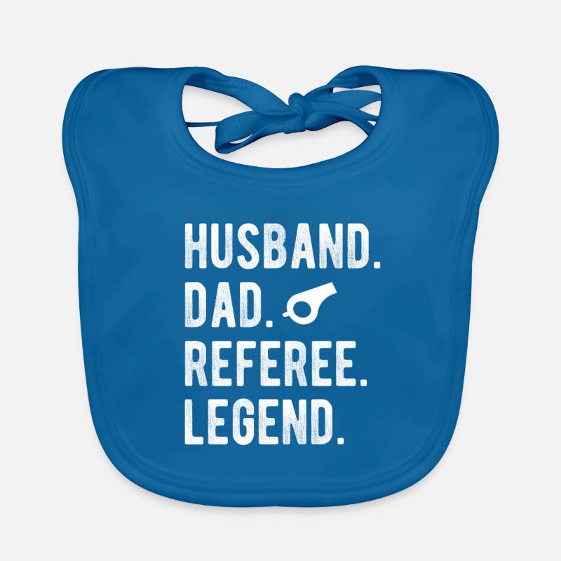 Referee Husband Papa Referee Impartial Organic Baby Bibs