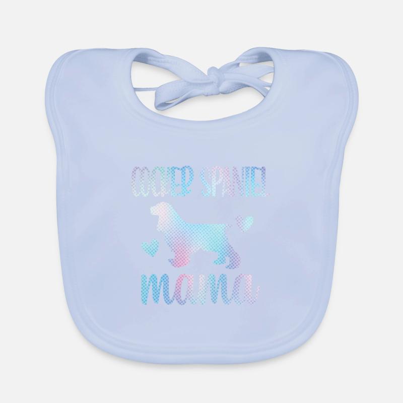 Cocker Spaniel Mama Cocker Spaniel Dog Owner Organic Baby Bibs
