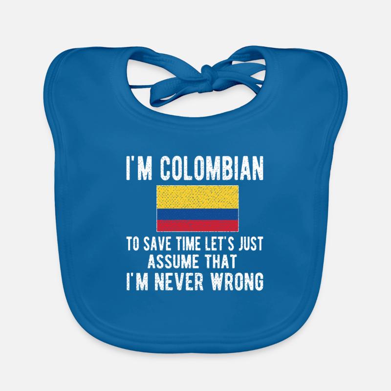 Colombie Colombie Drapeau colombien Bavoir bio Bébé