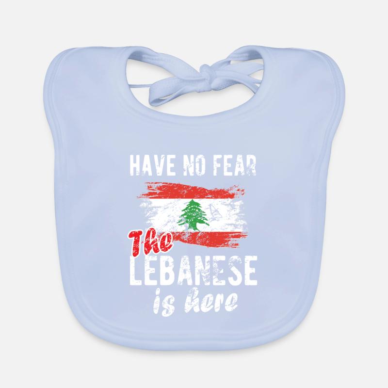 Fier liban liban libanais drapeau libanais Bavoir bio Bébé