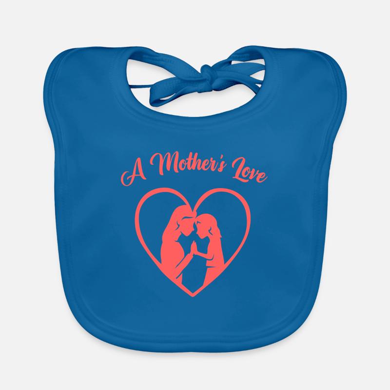 Muttertag Herz Design Baby Bio-Lätzchen
