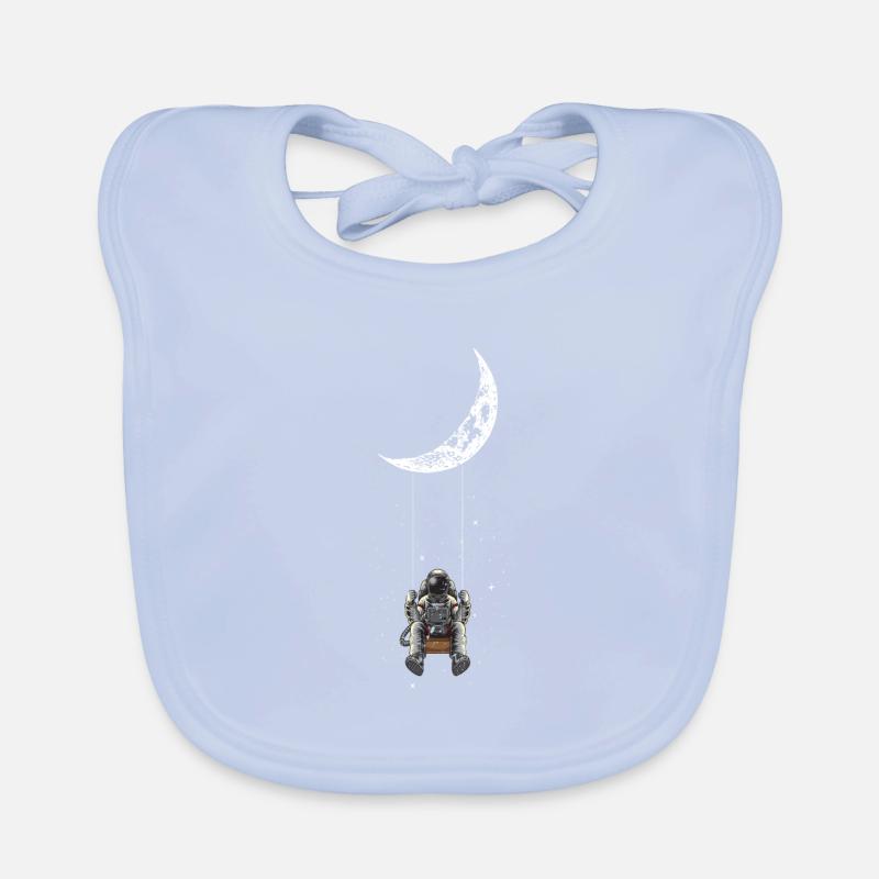 Balançoire lunaire, Voyage dans l’espace, Cadeaux de voyage dans l’espace Bavoir bio Bébé