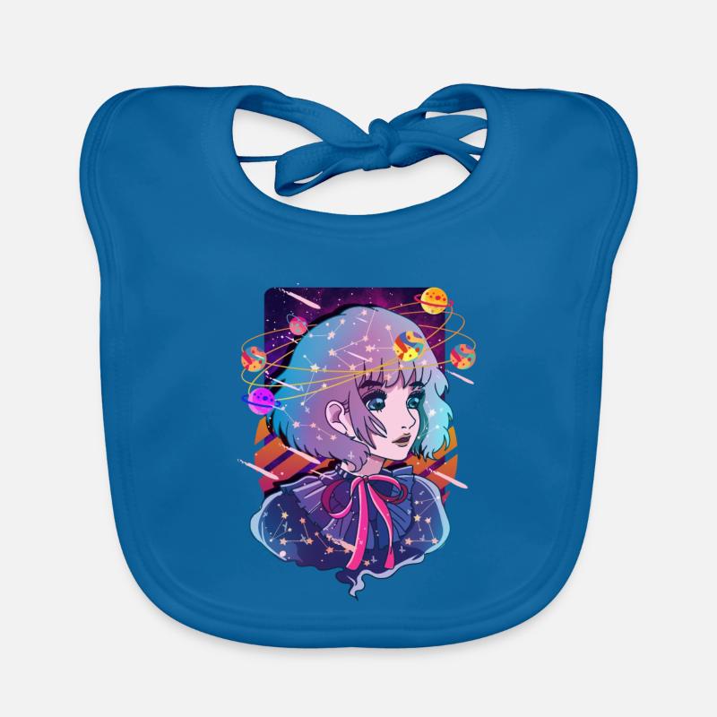 Anime Solar System Dizzy Planets Organic Baby Bibs