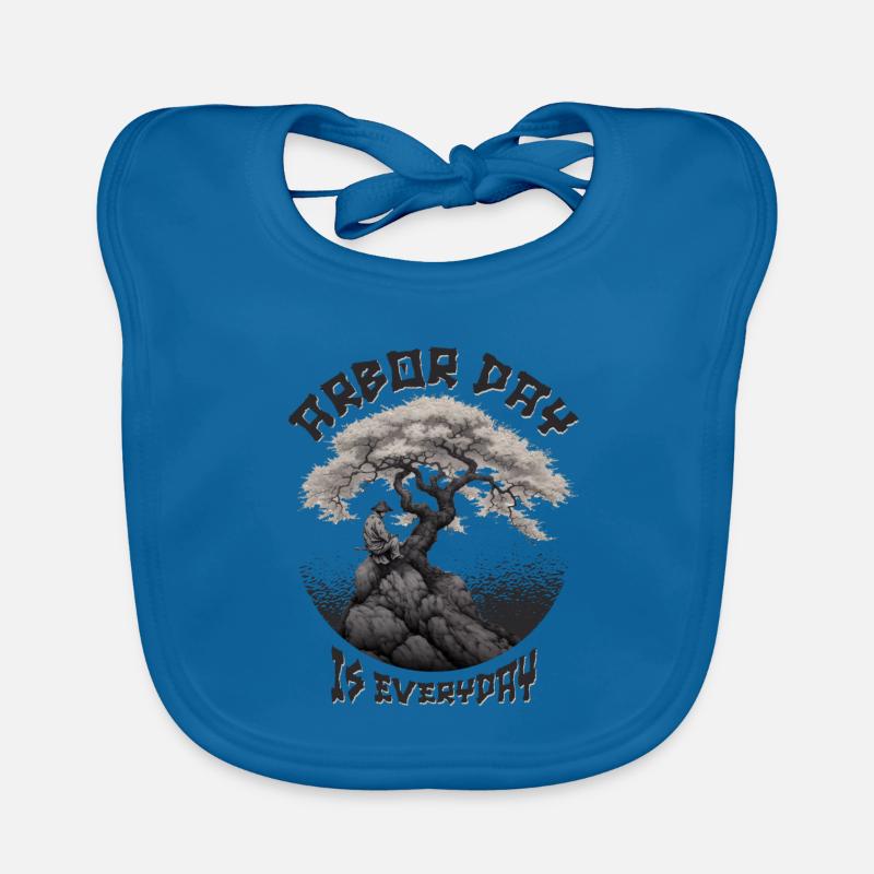 Arbor Day is Everyday Earth Planet Anniversary Organic Baby Bibs