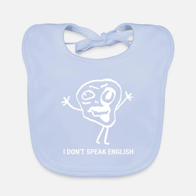 Drôle de sort - Je ne parle pas anglais Bavoir bio Bébé