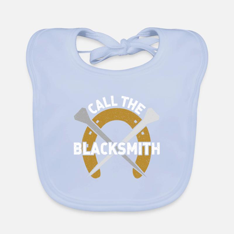 Appelle le maréchal-ferrant - Blacksmith - Forgeron Bavoir bio Bébé