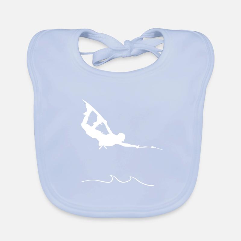 Wakeboard Trick & T-Shirt Gift Organic Baby Bibs