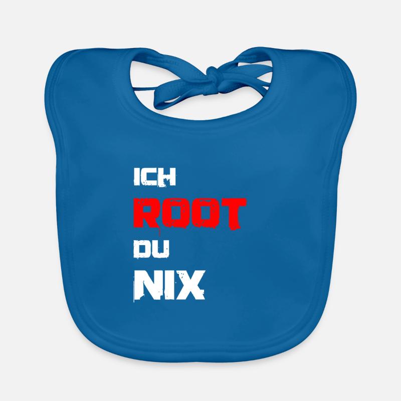 Ich root du nix. IT Administratoren, Admin, Nerds Baby Bio-Lätzchen