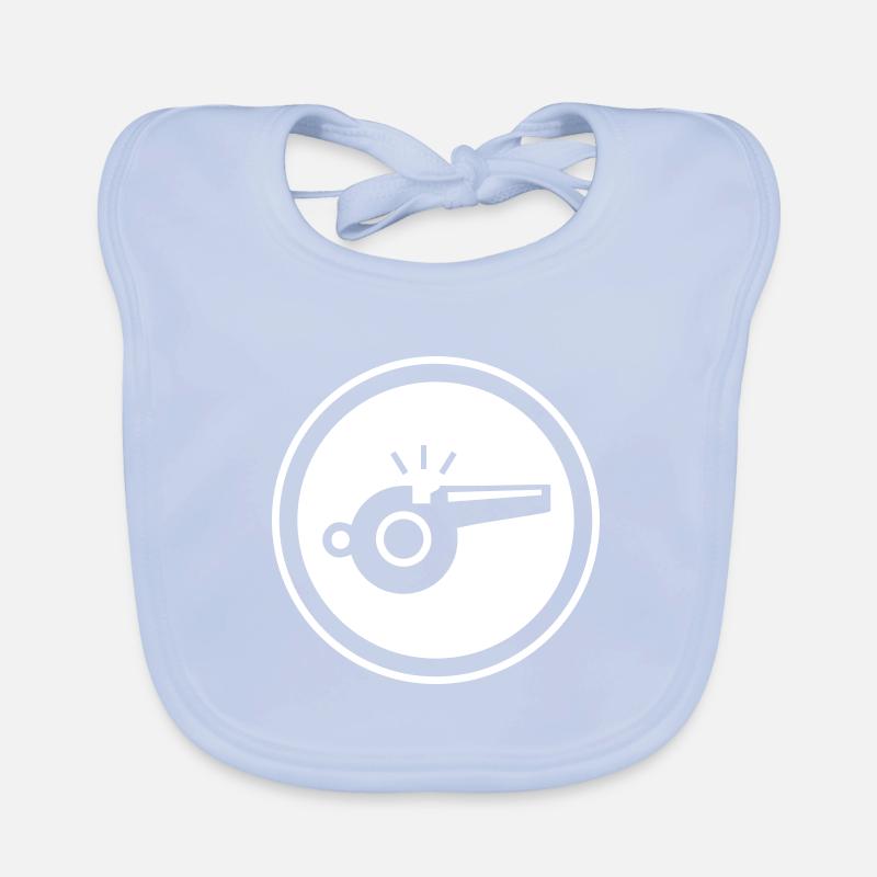 Trillerpfeife Pfeife Baby Bio-Lätzchen