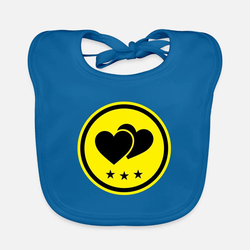Heart Symbol Organic Baby Bibs