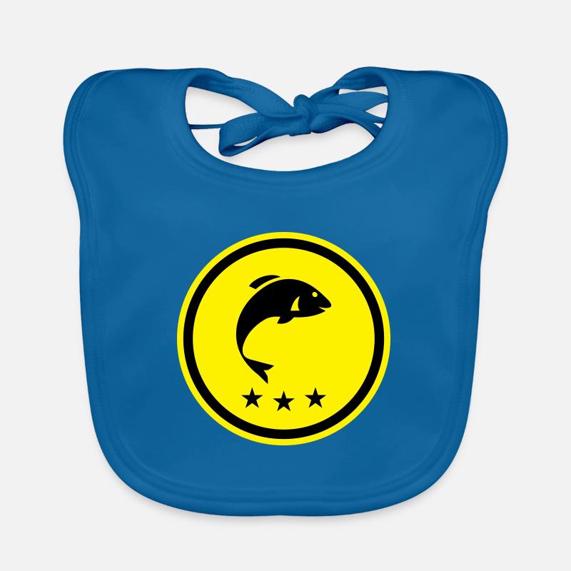Fisch Symbol Baby Bio-Lätzchen