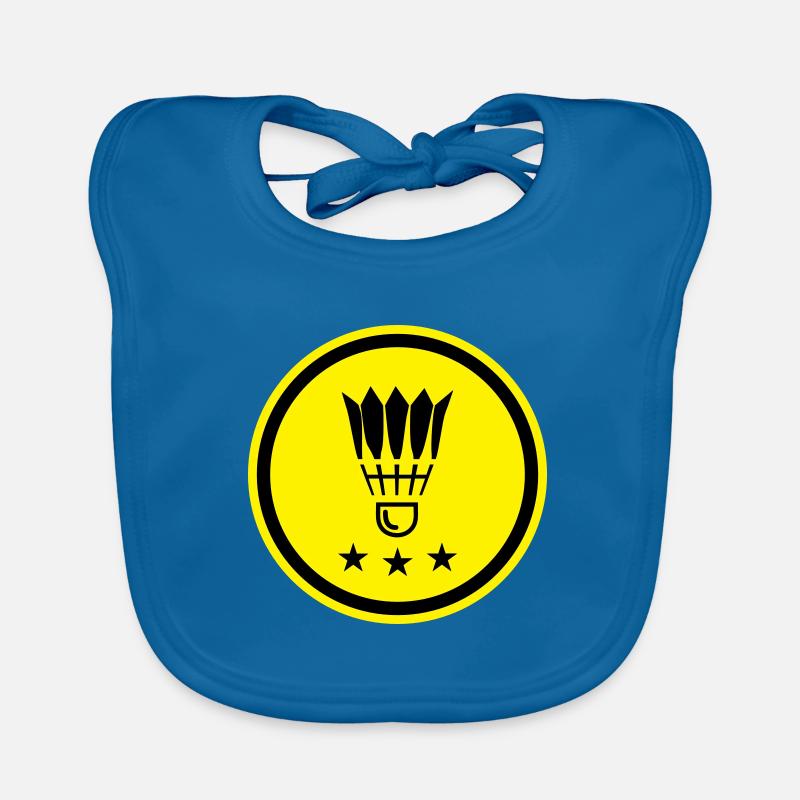 Symbole de badminton Bavoir bio Bébé