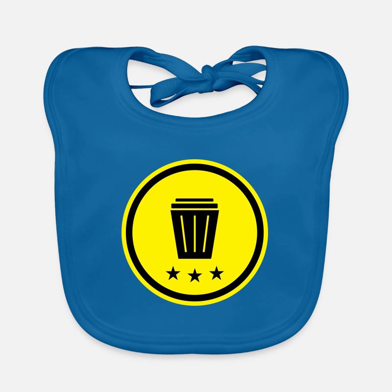 Garbage can icon Organic Baby Bibs