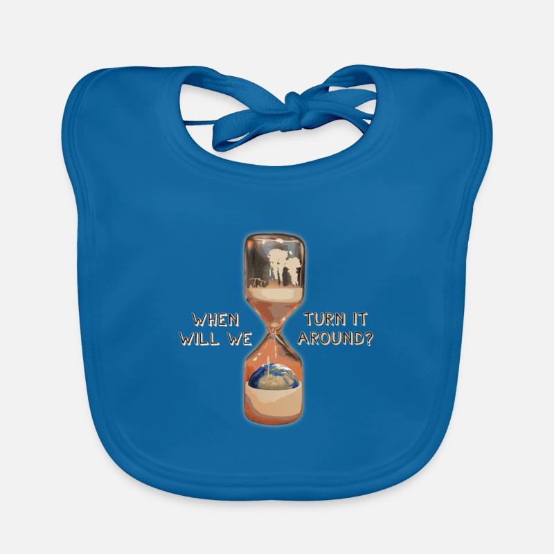 Save the planet Global warming Climate change Organic Baby Bibs