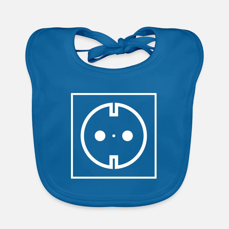Steckdose Symbol Baby Bio-Lätzchen