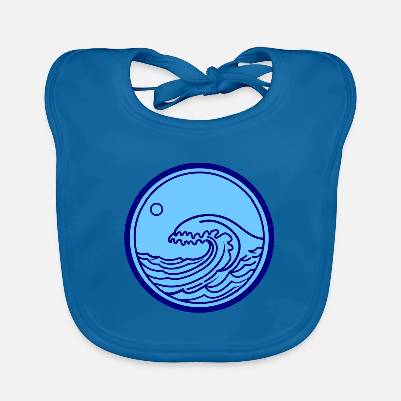 Mer, Océan, Vague, Eau Bavoir bio Bébé