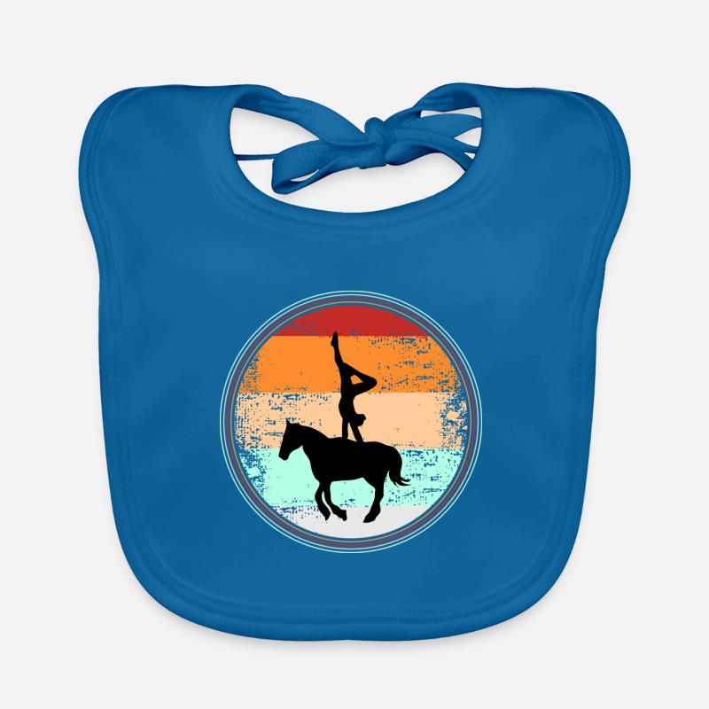 Voltige cheval Bavoir bio Bébé