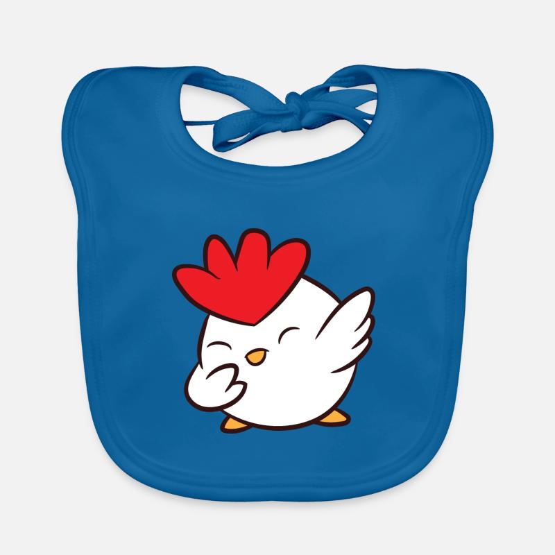 Chicken - Dab, dabbing, dabbing, dancing Organic Baby Bibs