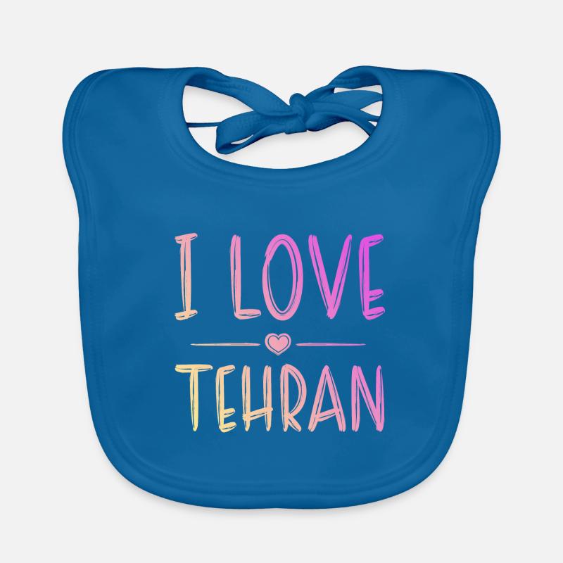 I Love Tehran Organic Baby Bibs