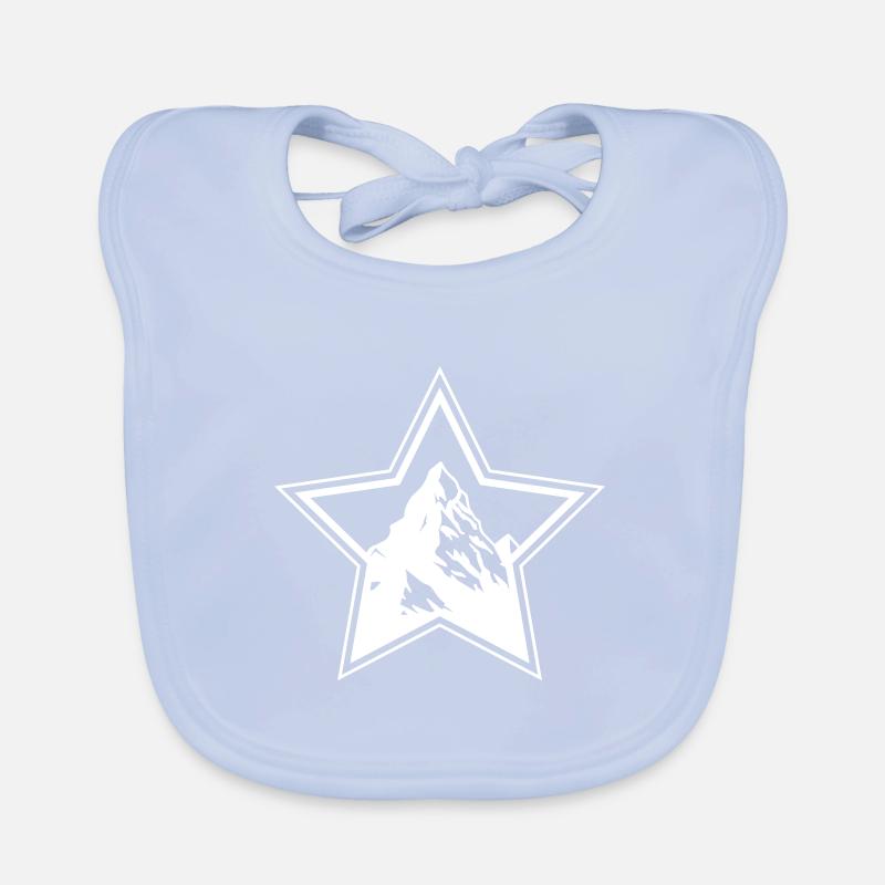 Mountains Symbol Star Organic Baby Bibs