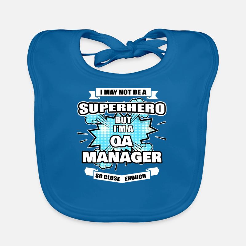 QA Manager Gift Superhero QA Manager Bavoir bio Bébé