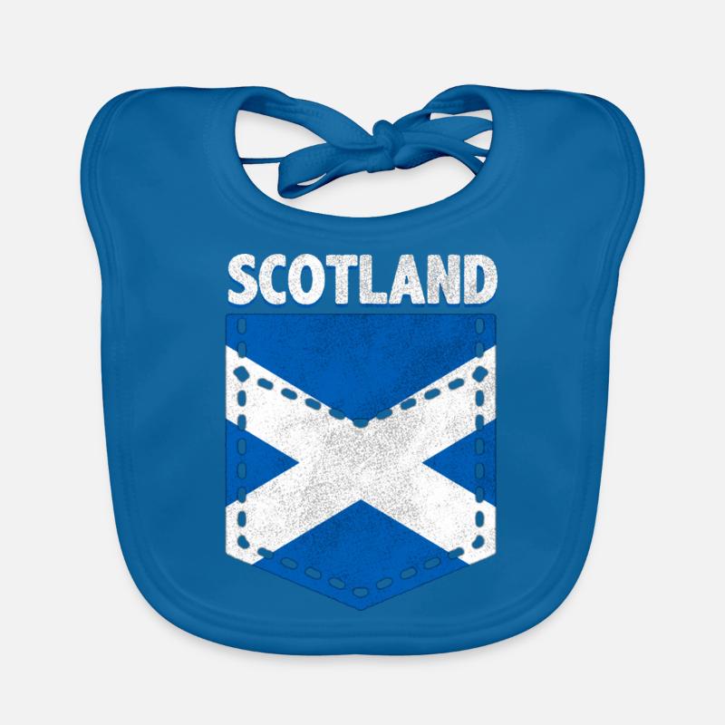 Drapeau écossais Bavoir bio Bébé