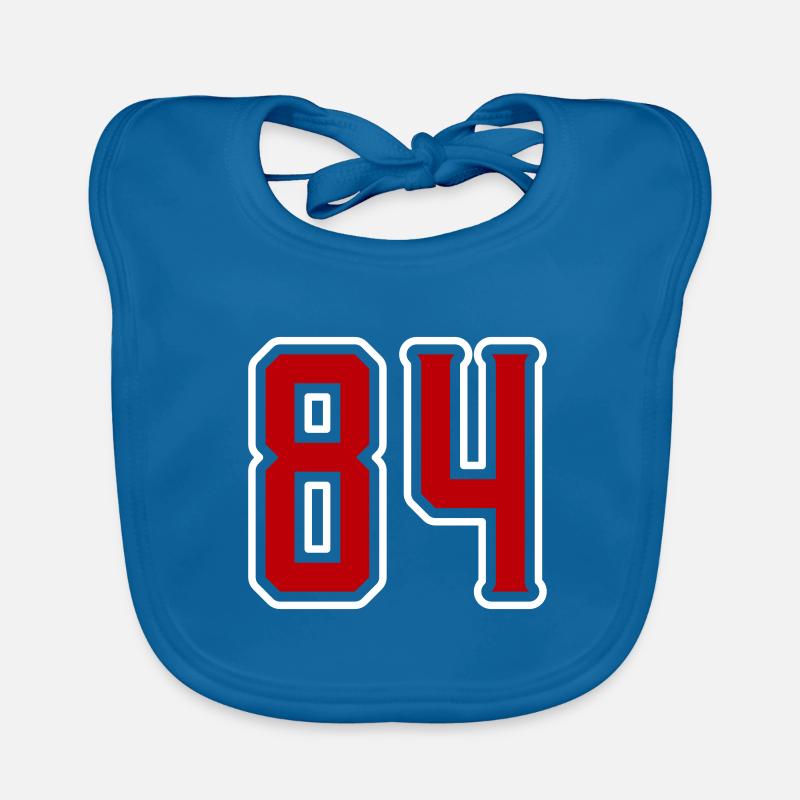84 number symbol Organic Baby Bibs
