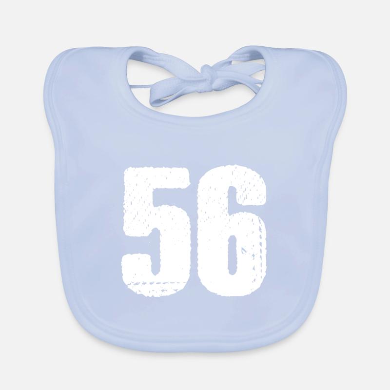 56 Number jersey Organic Baby Bibs