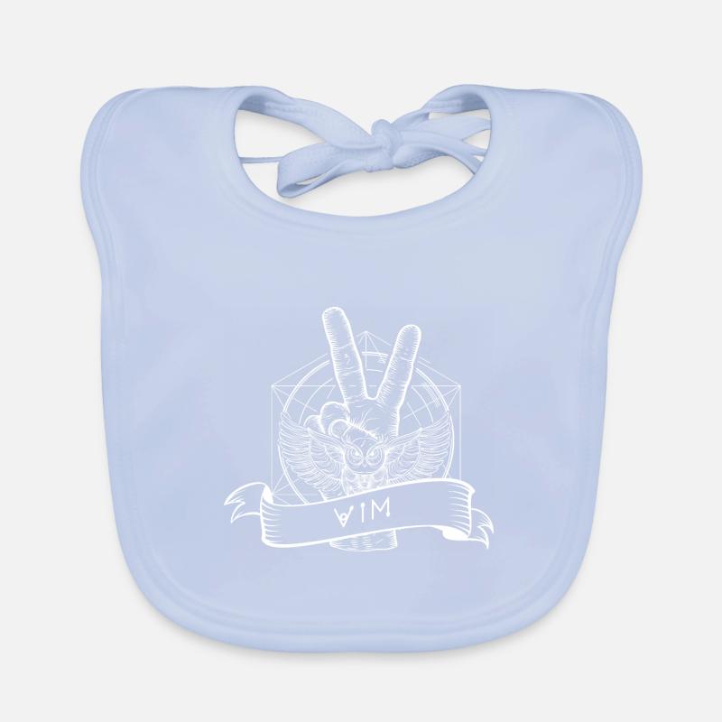vim linux open source console editor Organic Baby Bibs