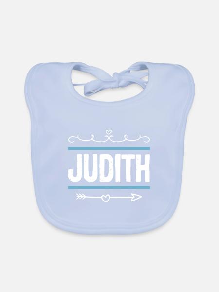 Judith - Baby Bio-Lätzchen - sky Blue - Vorne