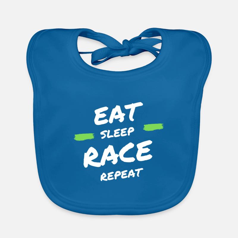 Simracer, Simracing, Eat Sleep Repeat Gift Bavoir bio Bébé