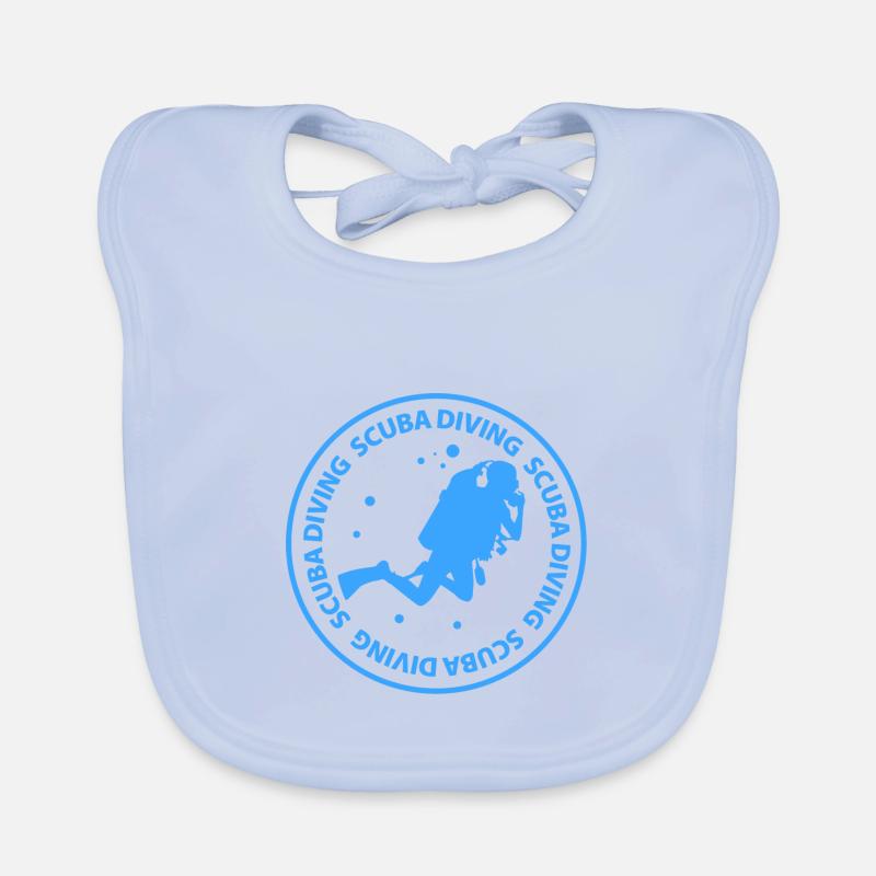 scuba diving Organic Baby Bibs