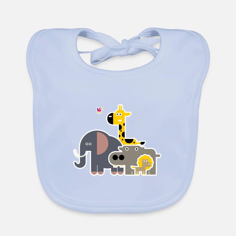 Animals group Organic Baby Bibs