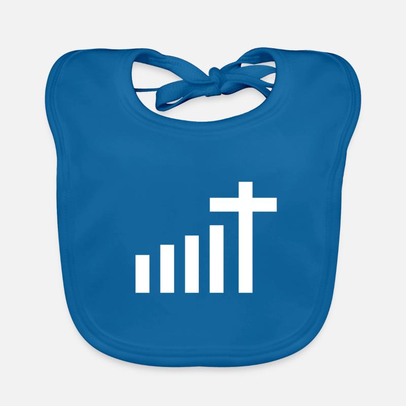 Verbinde dich Jesus Gott Kirche Pilger Wallfahrt Baby Bio-Lätzchen