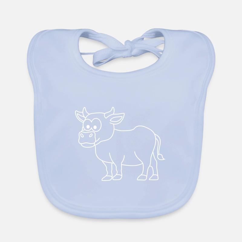 Cow Comic Animal Organic Baby Bibs