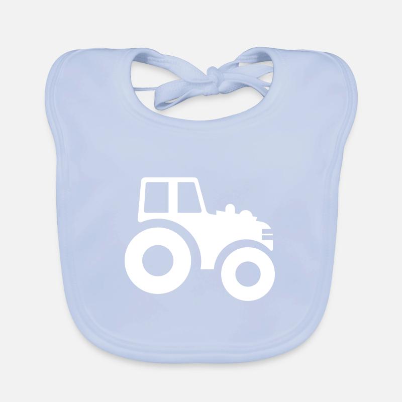 Tractor symbol Organic Baby Bibs
