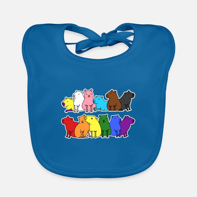 Pride Progress Flagge Capybara Gleichberechtigung Baby Bio-Lätzchen