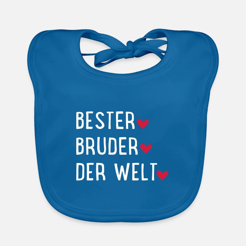 Bester Bruder der Welt Baby Bio-Lätzchen