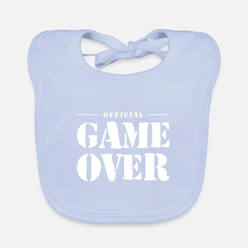 Game Over Slogan Bavoir bio Bébé