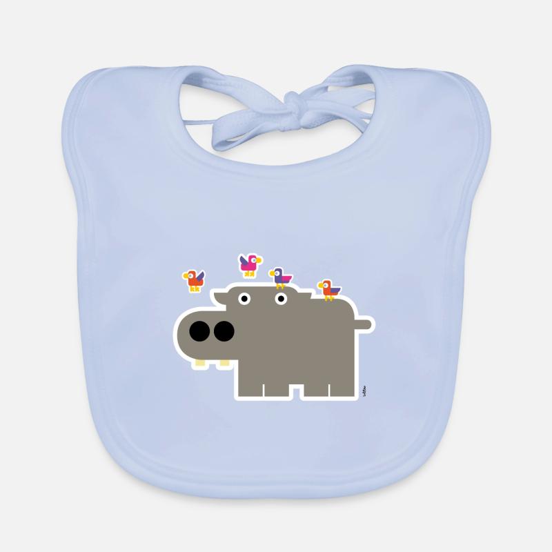 Hippo Organic Baby Bibs