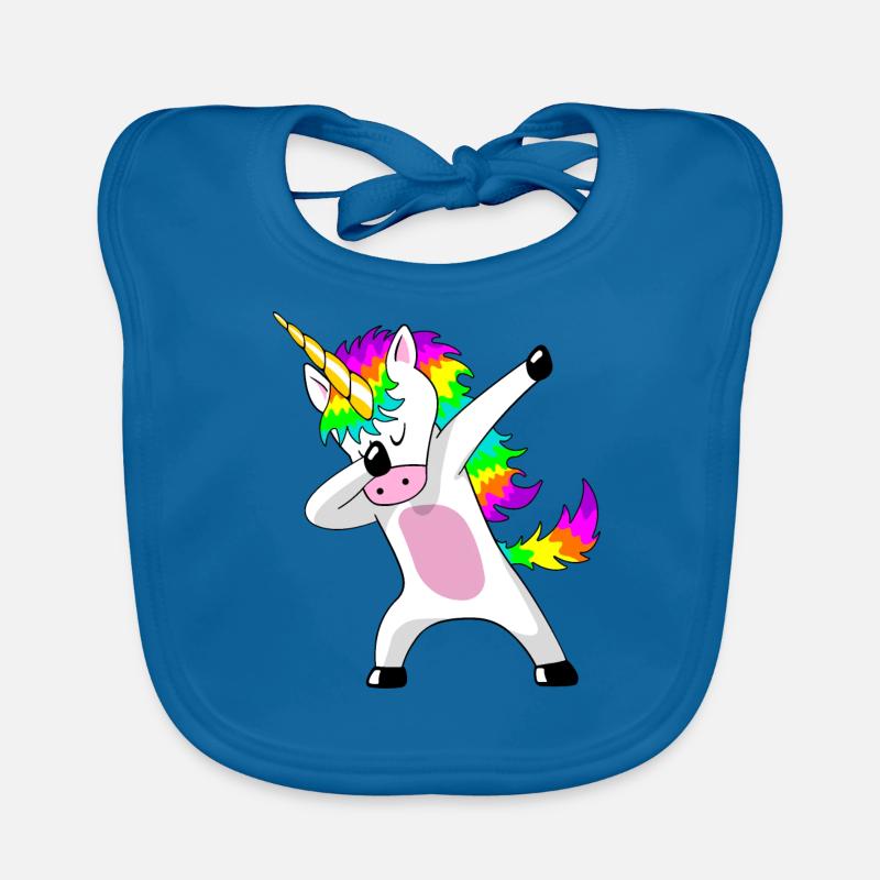 Unicorn dabbing unicorn unicorns gift Organic Baby Bibs