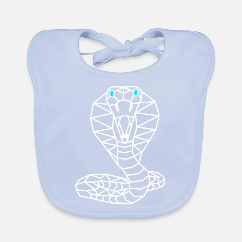 Ligne géométrique de serpent Bavoir bio Bébé
