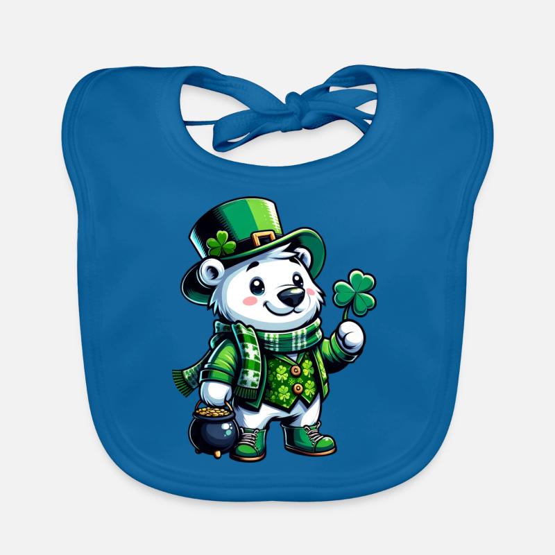 Conception de bande dessinée d’ours polaire de Saint-Patrick Bavoir bio Bébé