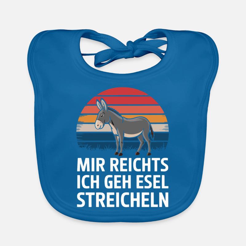 Esel Eselchen Maultier Muli Baby Bio-Lätzchen