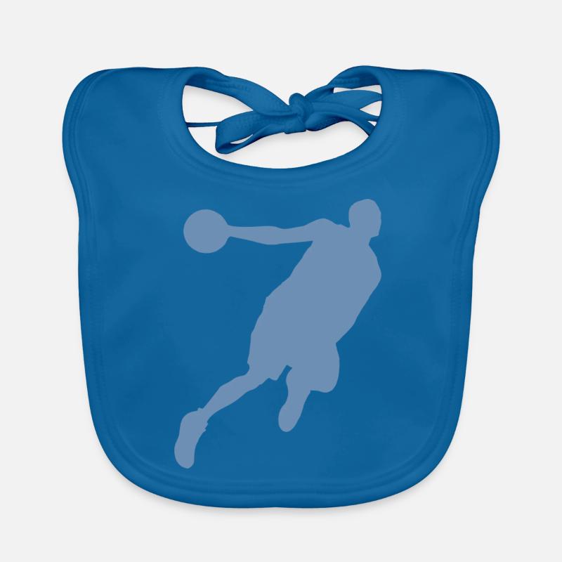Silhouette de basketteur, design sportif dynamique Bavoir bio Bébé